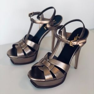 Yves Saint Laurent Tribute T-Strap Sandal